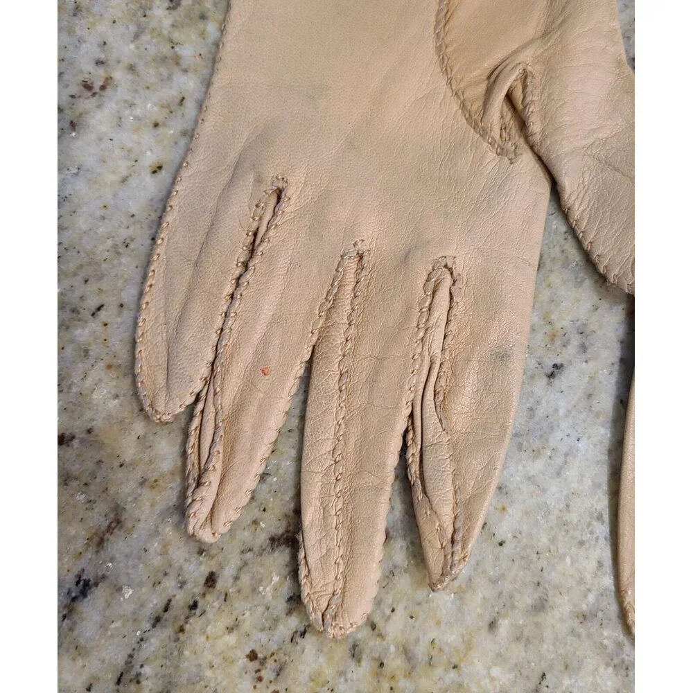 Vintage Size S 6.5 Brown Leather Formal 8.5